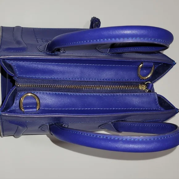 Cobalt Blue designer Inspired Handbag - Picture 5 of 15